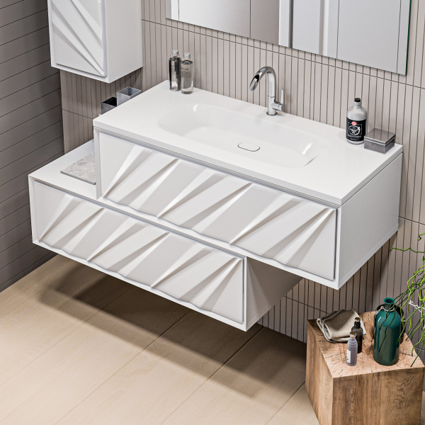 Тумба под раковину Marka One Glace 100П У73575