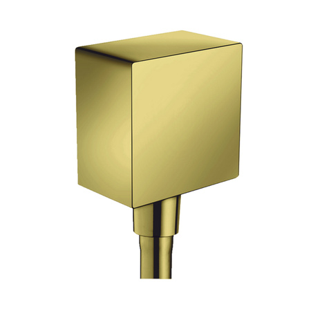 Подключение для душевого шланга Hansgrohe FixFit Square 26455990 полированное золото