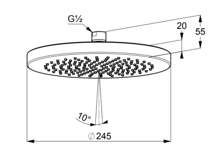 Верхний душ Kludi A-QA 6651139-00