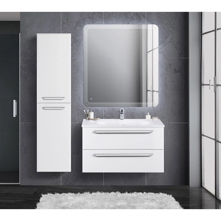 Тумба под раковину Cezares ECO-900-2C-SO-BO Bianco Opaco без ручек