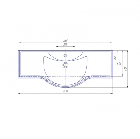 Раковина Kirovit Классик 1200