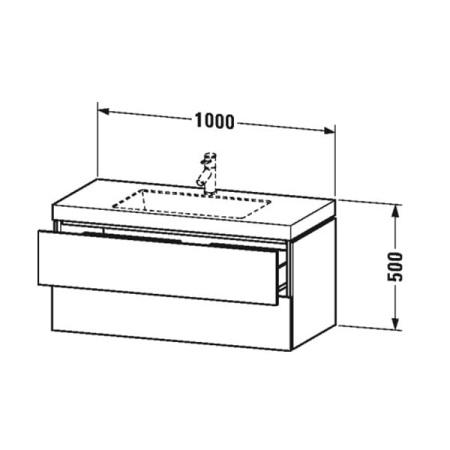 Тумба подвесная Duravit LC6928O1313