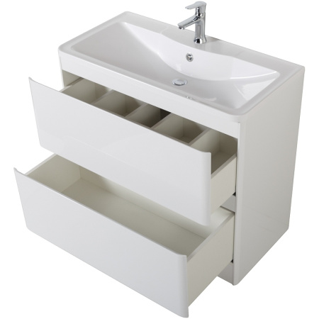 База под раковину напольная BelBagno ALBANO-800-2C-PIA-BL Bianco Lucido