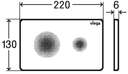Панель смыва бесконтактная Viega Prevista Visign for Style 25 774356