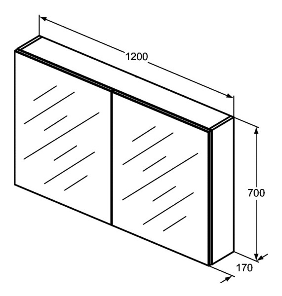 Зеркало-шкаф Ideal Standard Mirror&Light T3499AL