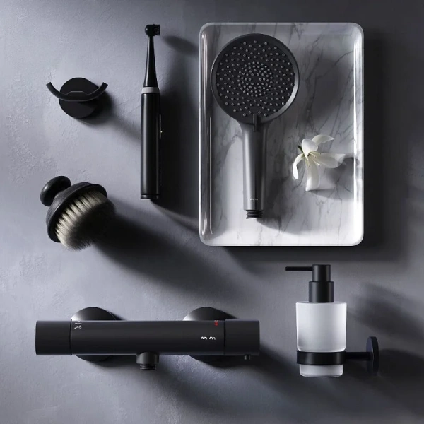 Термостат для душа AM.PM X-Joy F85A40022 черный матовый