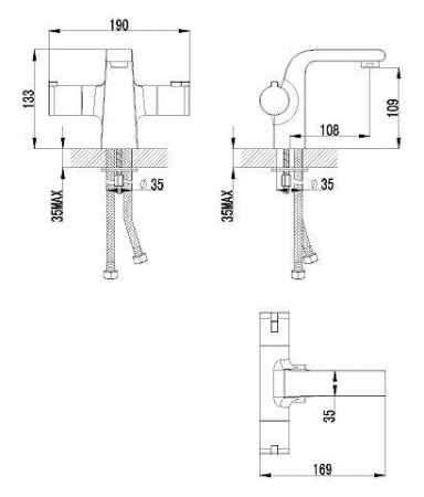 Смеситель для раковины Lemark Yeti (LM7836C)