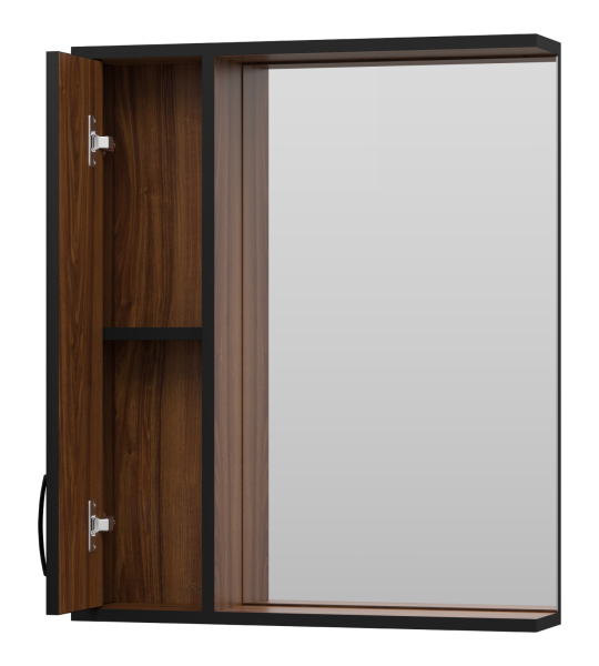 Зеркало-шкаф (60х72) Misty Кедр 60 левый П-Кед04060-011Л