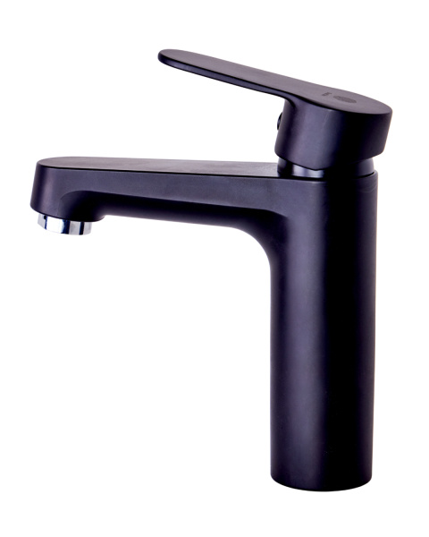 Смеситель для раковины однорычажный полимерный OneLife P07-021b черный