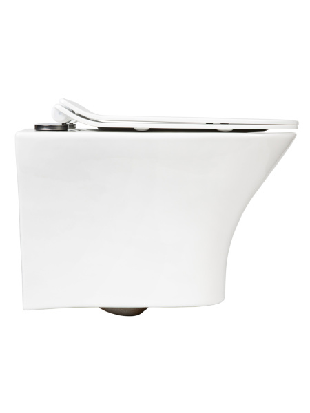 Унитаз подвесной Orange C02-100W безободковый, сиденье с микролифтом