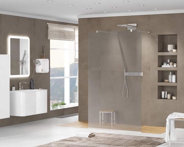 Душевая перегородка 120 см CEZARES LIBERTA LIBERTA-L-2-120-GR-Cr