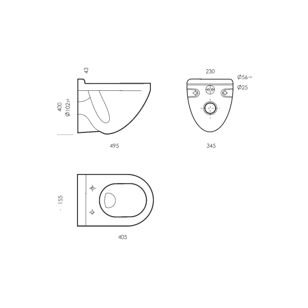Подвесной унитаз Sanita Luxe Attica ATCSLWH0104
