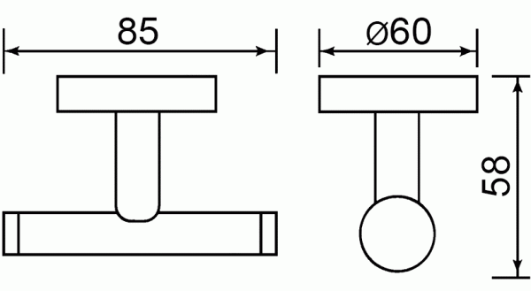 Крючок двойной MOFEM Fiesta 501-1030-00