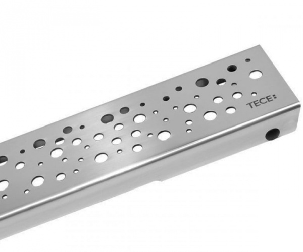 Накладная панель 120 см Tece ТЕСЕdrainline drops 601231 матовый хром