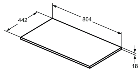 Столешница Ideal Standard Connect Air 80 см E0849EQ