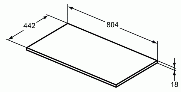 Столешница Ideal Standard Connect Air 80 см E0849VY