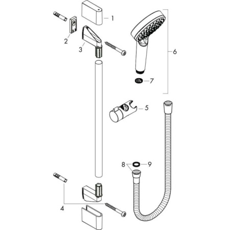Душевой гарнитур Hansgrohe Crometta Vario Green, 26555400 хром