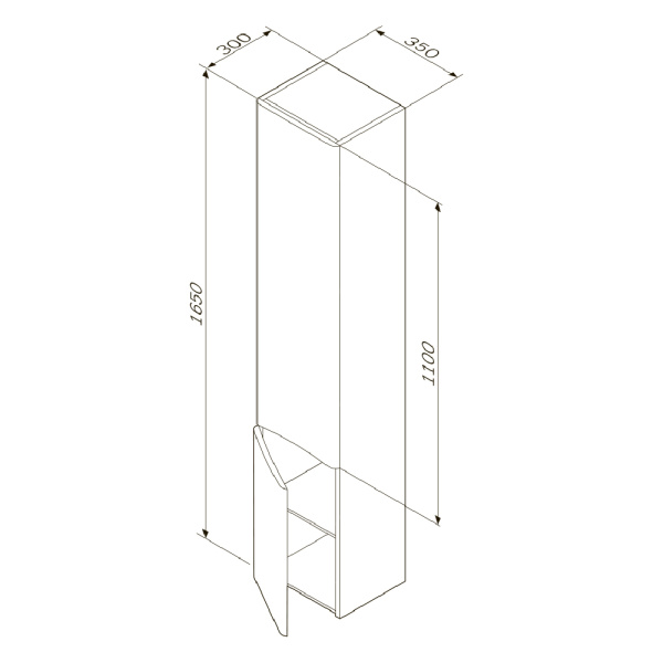Пенал 35 Am.Pm Like M80CHR0356WG