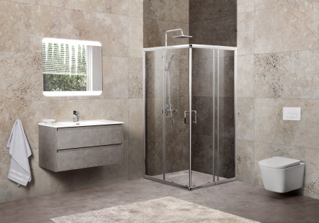 Душевой уголок (75х75) BelBagno UNIQUE-A-2-75/90-C-Cr