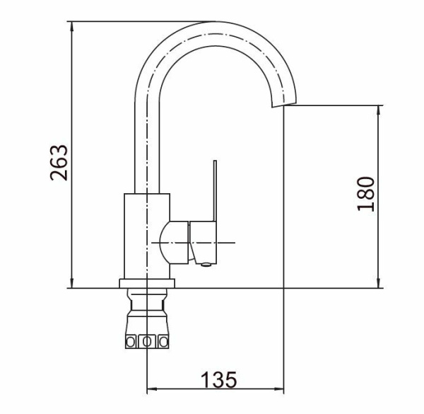 Смеситель для кухни FASHUN A54001-1
