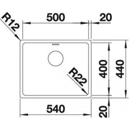 Кухонная мойка Blanco Andano 500-IF 522965