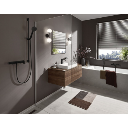 Душевая лейка Hansgrohe Pulsify Select 105 3jet Activation 24100670, черный матовый