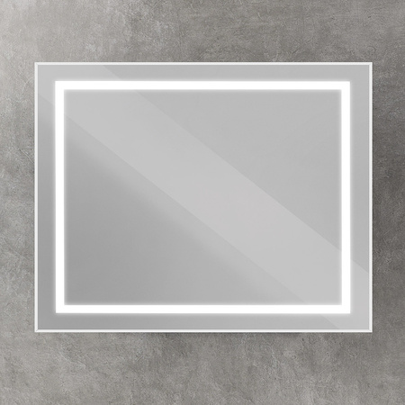 Зеркало (100х80) BelBagno Kraft  SPC-KRAFT-1000-800-SENS-AL с подсветкой