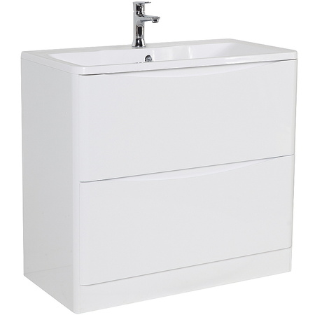 База под раковину напольная BelBagno ACQUA-1000-2C-PIA-BL Bianco Lucido