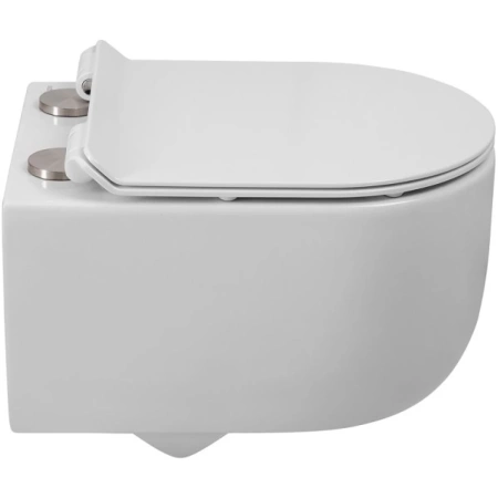 Унитаз подвесной BelBagno Soft BB084CH-TOR/SC безободковый, торнадо, с сиденьем микролифт