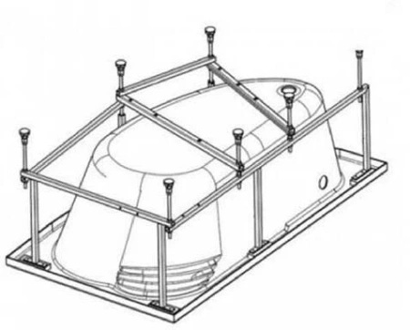 Монтажный комплект Santek к ванне Эдера 170х110 L и R 1WH112426