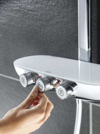 Душевая система с термостатом для настенного монтажа Grohe Rainshower System SmartControl 360 DUO 125550