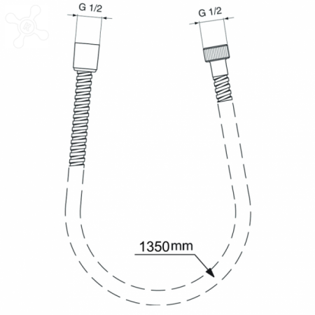 Пластиковый шланг Ideal Standart ULTRAFLEX BG135AA