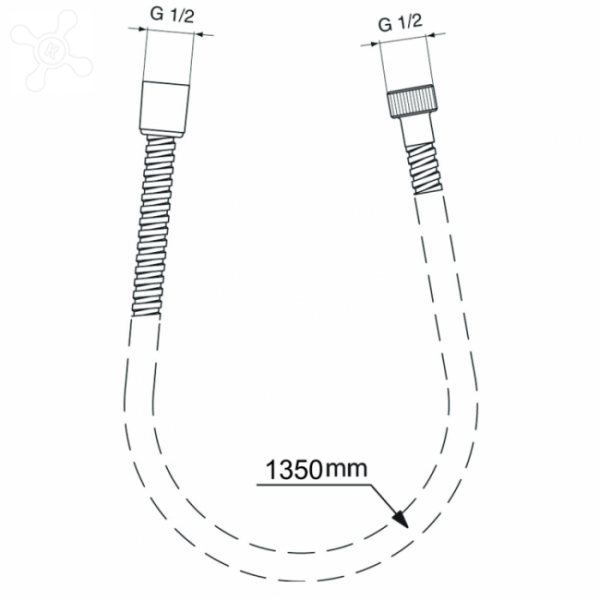 Пластиковый шланг Ideal Standart ULTRAFLEX BG135AA