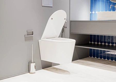 Унитаз подвесной безободковый Veconi Ruga VRU-52T с сиденьем микролифт, торнадо