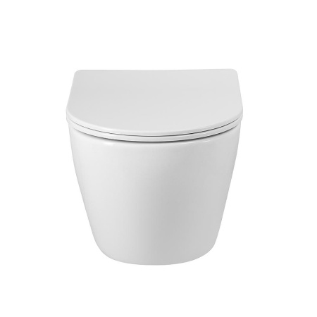 Унитаз подвесной безободковый BelBagno Senso-R BB046CHR/SC с сиденьем микролифт