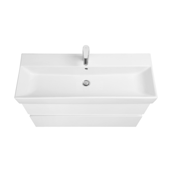 Тумба под раковину Roca Oleta 100 белый матовый, 2 ящика, A857641501