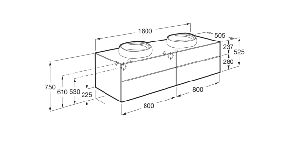Тумба под раковину Roca Beyond 851406402