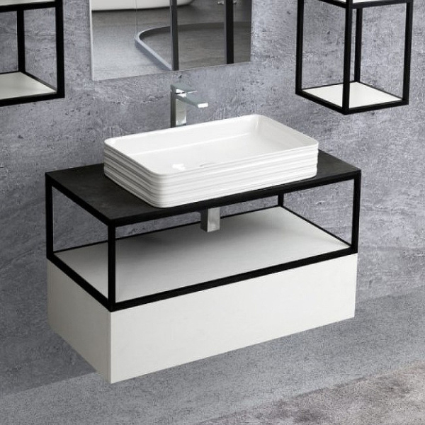 Тумба под раковину Cezares CADRO-80-1C-SO-BG-BLUM