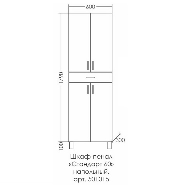 Пенал  СаНта    Стандарт 60 501015
