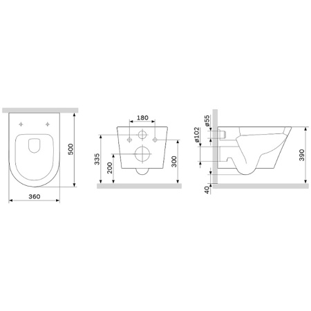 Унитаз подвесной AM.PM Gem FlashClean C741701SC