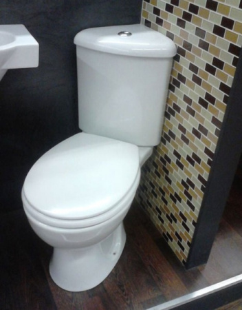 Унитаз напольный VITRA Arkitekt угловой 9754B003-7201 микролифт