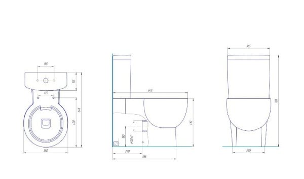 Унитаз-компакт Kirovit Олимп