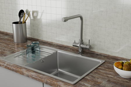 Смеситель для кухонной мойки с фильтром RUSH MS9035-33