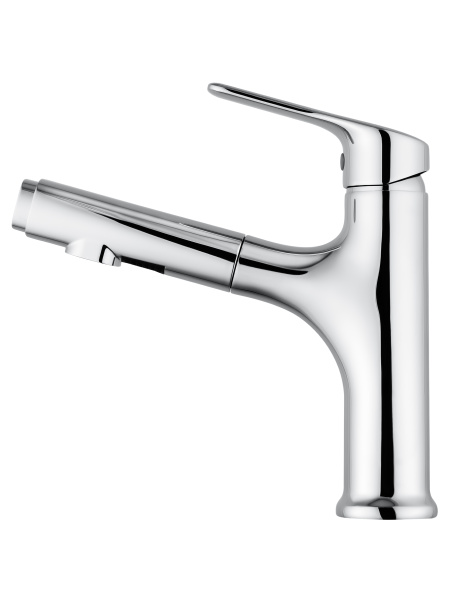 Смеситель для раковины с выдвижным изливом WONZON & WOGHAND, хром WW-AE4151-CR Смеситель для раковины с выдвижным изливом WONZON & WOGHAND, хром WW-AE4151-CR