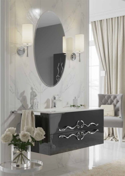 Тумба под раковину Clarberg Due amanti 100 DUE0110BLK