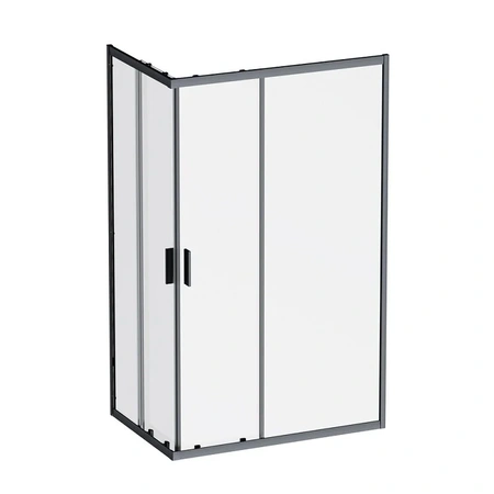 Душевой уголок (120х80) Am.Pm Gem W90G-403-120280-BT черный матовый