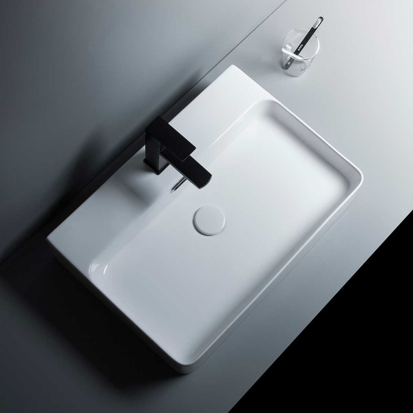 Раковина накладная (60х42) Vincea VBS-303 белый