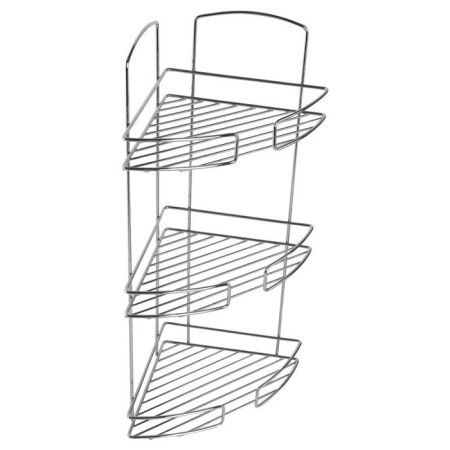 Полка трехъярусная угловая Milardo , проволока стальная (111WC30M44)