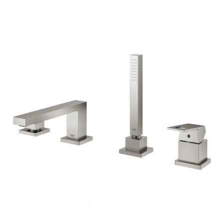 Смеситель для ванны на борт GROHE Eurocube 19897 DC1 (19897DC1) суперсталь