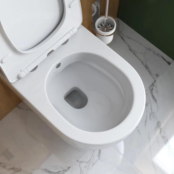 Унитаз подвесной безободковый с функцией бидк CEZARES Comfort CZR-191-TH/BS